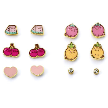 Pusheen The Cat Fruits Themed Stud Earring Set, 2 of 3