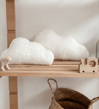 Boucle Cloud Cushion Set Neutral Nursery Decoration, 3 of 5