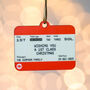 Personalised Train Ticket Christmas Tree Decoration, thumbnail 7 of 7