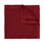 Wedding Handmade Polyester Knitted Pocket Square In Burgundy Red, thumbnail 1 of 5