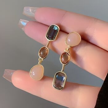 Colourful Gemstone Dangle Earrings Gift, 2 of 6