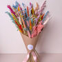 Rainbow Dried Flower Bouquet Gift, thumbnail 1 of 8