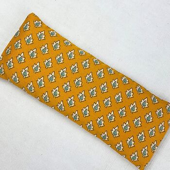 Handmade Sari Fabric Weighted Aromatherapy Eye Pillow, 7 of 12