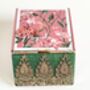 Amarna | Green Antique Gold Dabka Zardozi Clutch, thumbnail 6 of 8