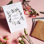Blush Wild Floral Save The Date Cards, thumbnail 1 of 3