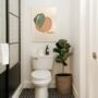 Nice Bum Print Bathroom Wall Art, thumbnail 3 of 5