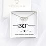 30th Birthday Necklace – Three Rings For Three Decades Gift, thumbnail 1 of 5