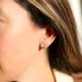 Barcelona June Birthstone Studs Moonstone, thumbnail 2 of 4