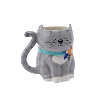 Ceramic Kitten Cat Snack Mug, 3 of 5