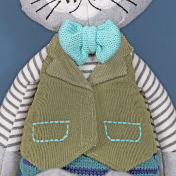 Personalised Cat Boy Soft Toy, 3 of 6