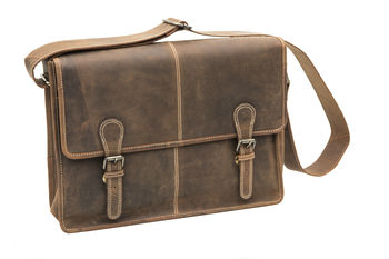 Urban Leather Satchel Bag, 5 of 10