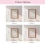 Personalised Lace Stripe Quote Wall Art Print, thumbnail 2 of 5