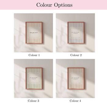 Personalised Lace Stripe Quote Wall Art Print, 2 of 5