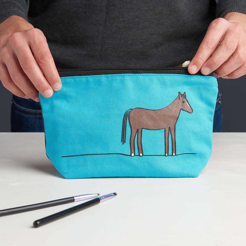 Horse Zip Bag By Jin Designs