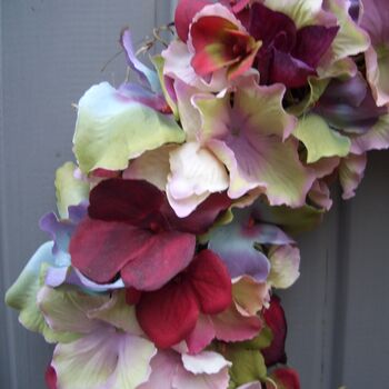 Summer And Autumn Artificial Hydrangea Wreath, 2 of 4