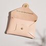 Personalised Blush Pink Leather Card + Coin Purse, thumbnail 2 of 6