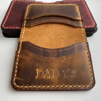 Personalised Sustainable Gift, Genuine Leather Wallet, 6 of 10