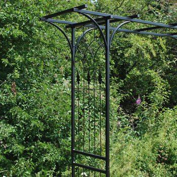 Fleur De Lys Metal Garden Arch, 3 of 12