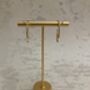 Minimalist Sun 18 K Gold Plated Ear Studs, thumbnail 4 of 8