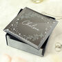 Personalised Botanical Diamante Mirrored Trinket Box, thumbnail 4 of 5