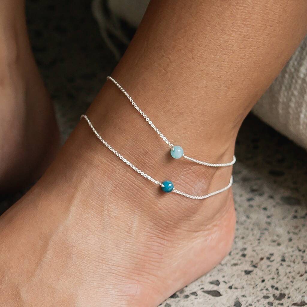 Mengiat Agate Stone Anklet, 1 of 7