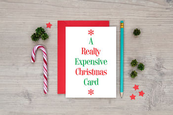 A Really Expensive Christmas Card Funny Christmas Card, 6 of 8