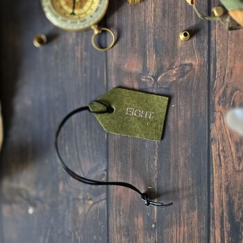 Personalised Leather Decanter Tag Gift, 5 of 10