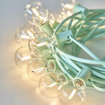 In Or Outdoor Festoon Lights In Pink, Teal Or Yellow, 4 of 7