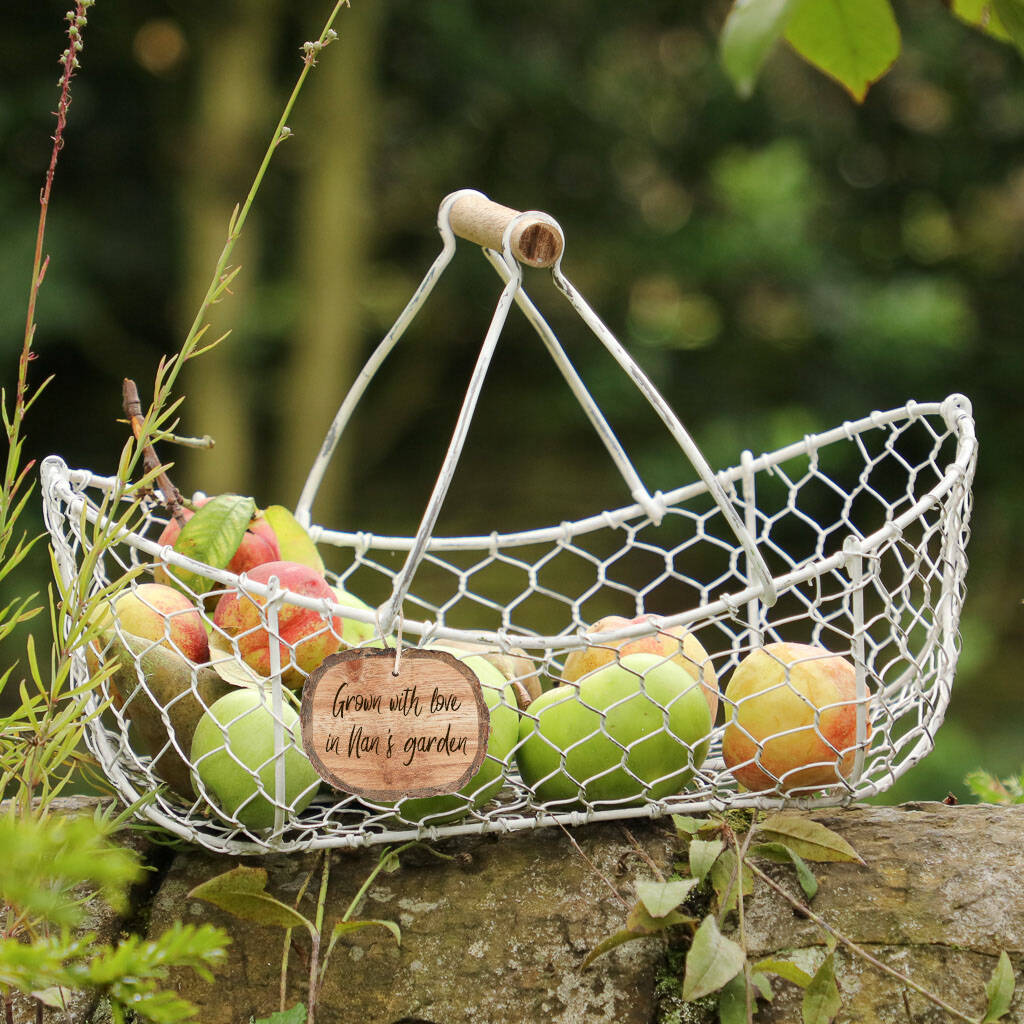 Personalised Hand Woven Garden Trug Basket, 1 of 6