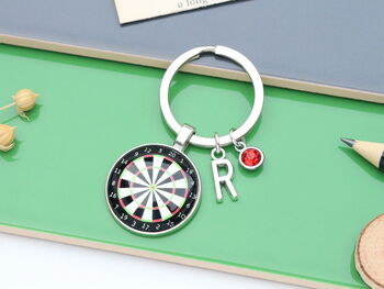 Personalised Darts Board Keyring, Darts Player Gift, 6 of 9