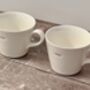 White 'Lord' And 'Lady' Mugs, thumbnail 2 of 5