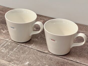 White 'Lord' And 'Lady' Mugs, 2 of 5