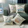 Set Of Four Decorative Cushion Covers Pillowcases, thumbnail 6 of 10