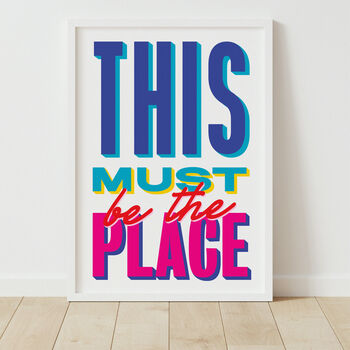 This Must Be The Place Retro Print, 3 of 6