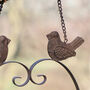Personalised Love Birds Hanging Heart Bird Dish, thumbnail 3 of 7
