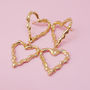 Small Double Melted Heart Studs, thumbnail 2 of 3