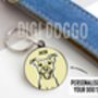 Jack Russel Terrier Outline ID Tag, thumbnail 2 of 4