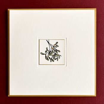 Hand Illustrated Mistletoe Christmas Cards Pack Of Four, 3 of 5