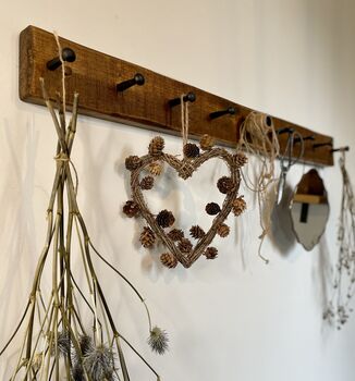 Natural Twig And Pinecone Heart Wreath, 2 of 2