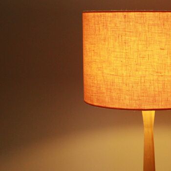 Linen Peach Lampshade, 5 of 9