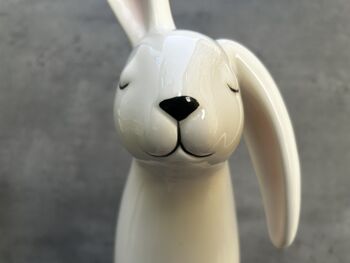 Large 43cm White Porcelain Floppy Ear Bunny Rabbit Gift, 12 of 12