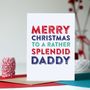 Merry Christmas Dad Greetings Card, thumbnail 2 of 2