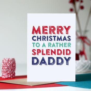 Merry Christmas Dad Greetings Card, 2 of 2