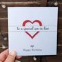 Personalised Birthday Card For Son In Law – Special Elegant Keepsake – Handmade Gift For Son In Law – Milestone Greeting Card, thumbnail 1 of 4