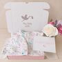 Newborn Baby Girl Unicorn Gift Set – Sleepsuit And Hat, thumbnail 1 of 8