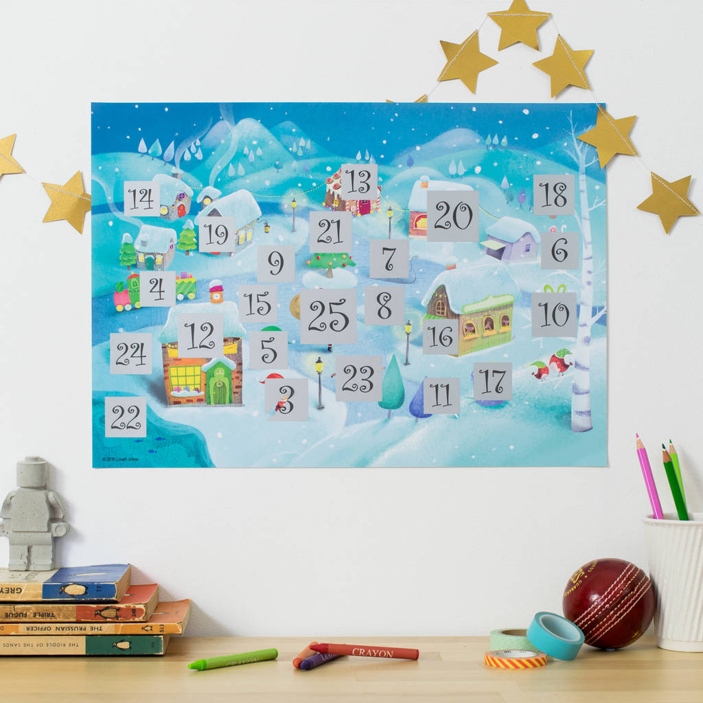 Scratch North Pole Advent Calendar By Maps International