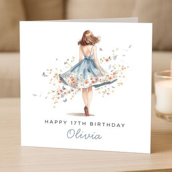 17th Birthday Card For Her Or Daughter Personalised, 2 of 7