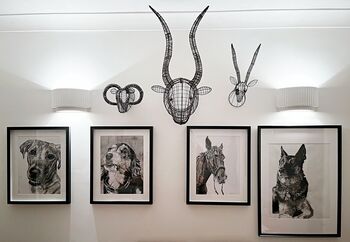 Original Charcoal Pet Portrait, 10 of 10