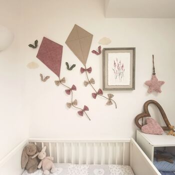 Coordinating Pack Of Two Kites, Multiple Wall Decoration, Sibling Decor, 3 of 10