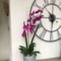 Large Cerise Pink Artificial Silk Orchid Arrangement, thumbnail 1 of 7